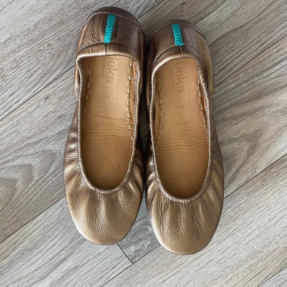 Tieks Size 8 Bronze flats